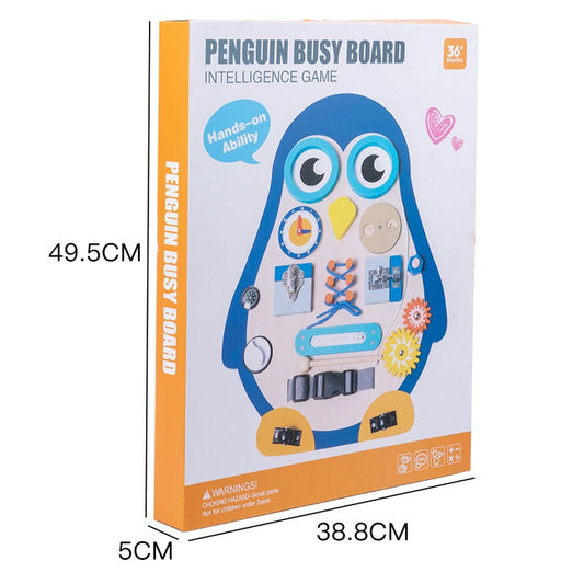 Montessori Penguin Busy Board