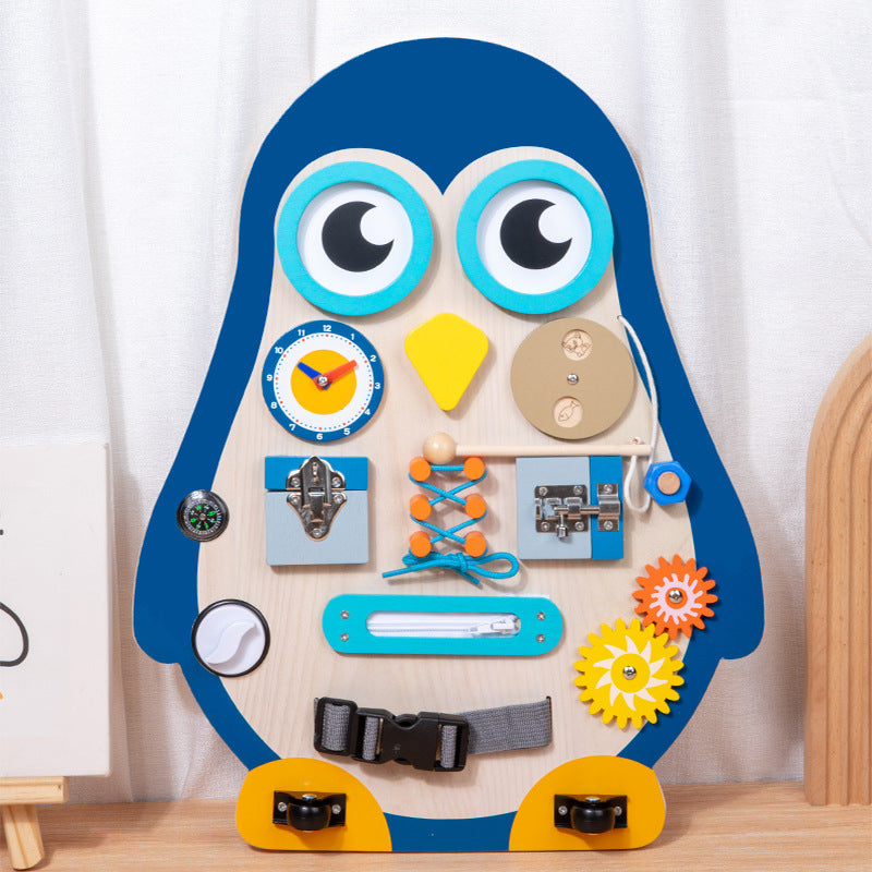 Montessori Penguin Busy Board