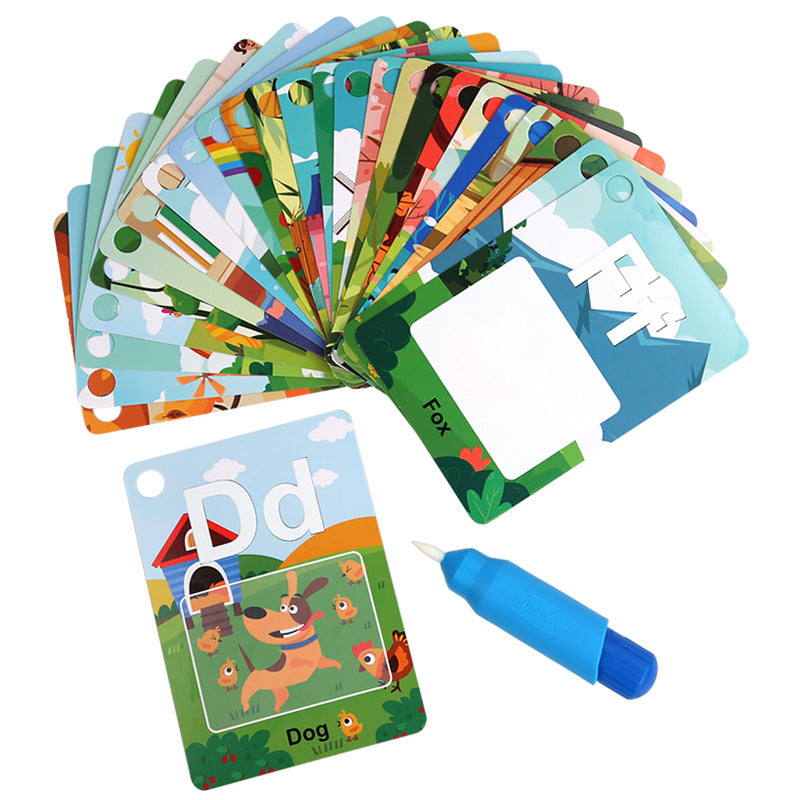Alphabet Tracing Flash Cards with Water Pen