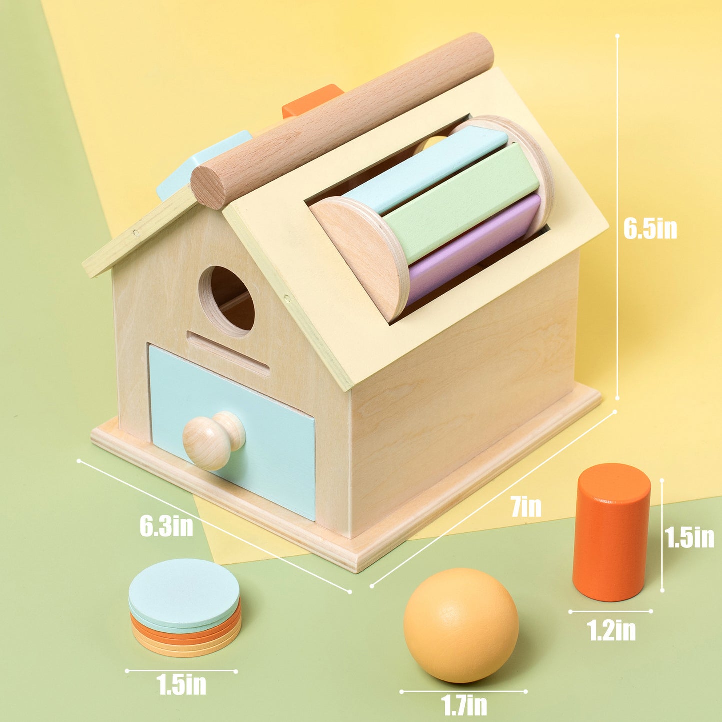 4 in 1 Montessori Wooden Activity House