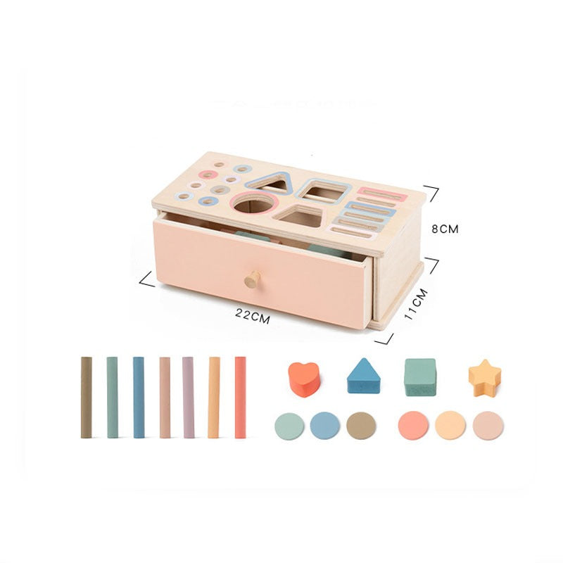 Montessori Wooden Shape and Colour Sorting Box