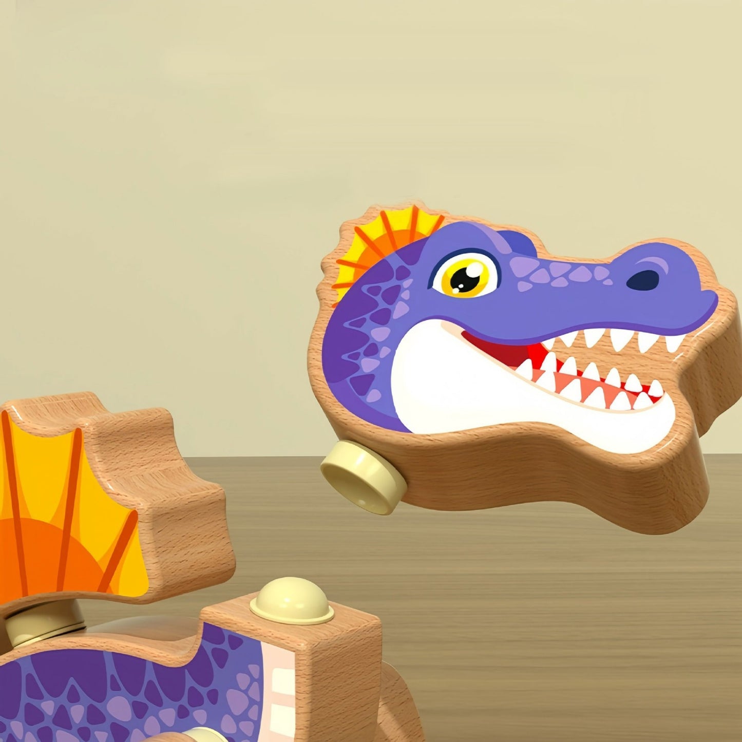 Wooden Dinosaur Puzzle (1 Piece)