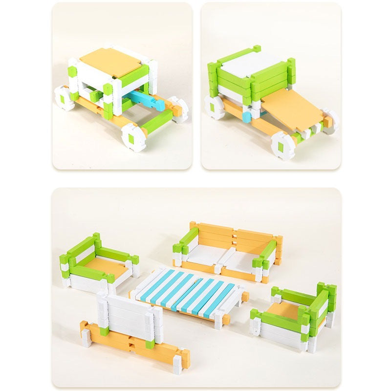 Wooden City Building Blocks