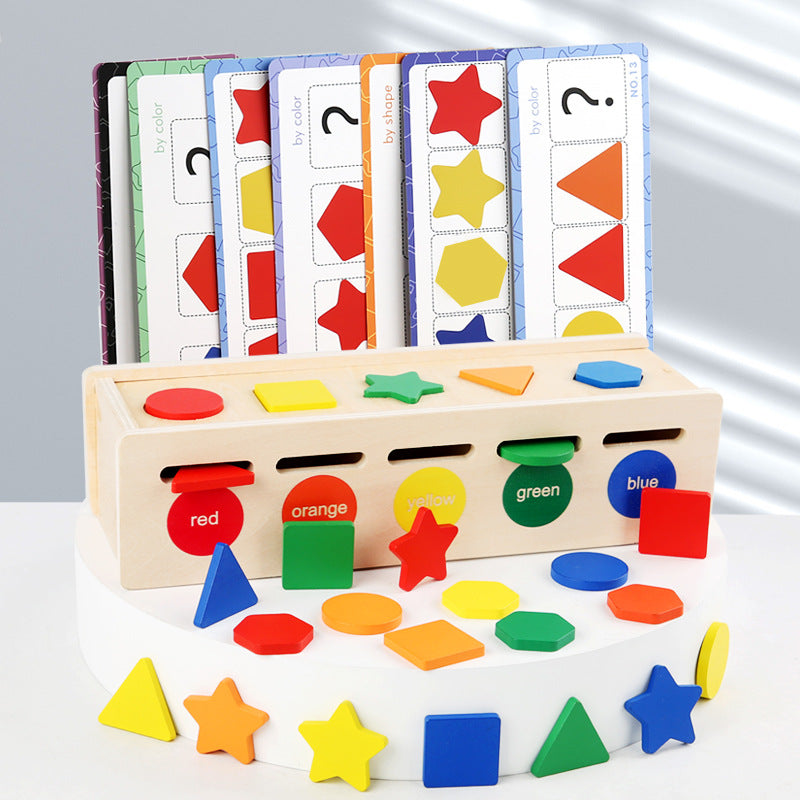 Wooden Color and Shape Sorting Toy