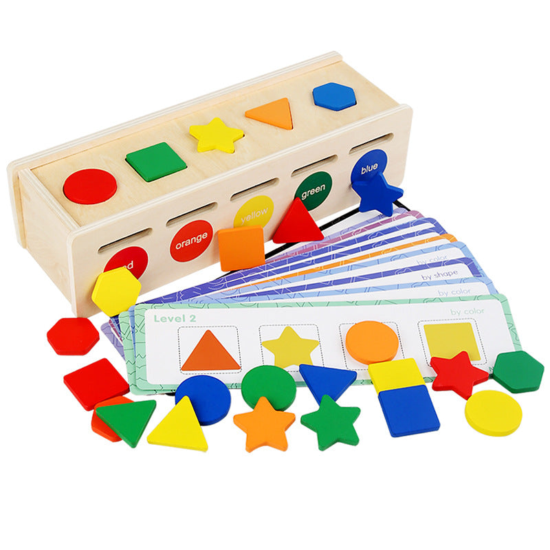 Wooden Color and Shape Sorting Toy