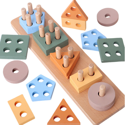 Montessori Wooden Shape and Colour Matching Puzzle