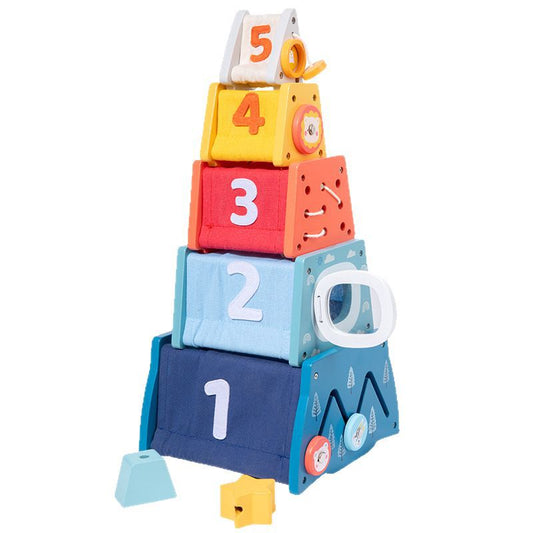 5 in 1 Montessori Stacking Activity Blocks